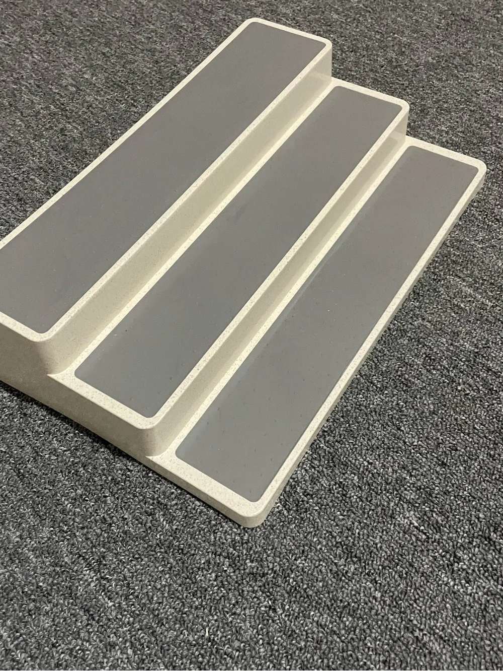 Non-Branded Gray and Cream 3-Tier Home Organizer Stand